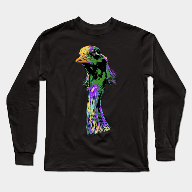 Crane Long Sleeve T-Shirt by Jevaz